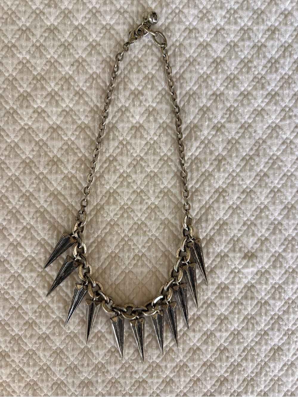 Lulu Frost Silver Spike Necklace